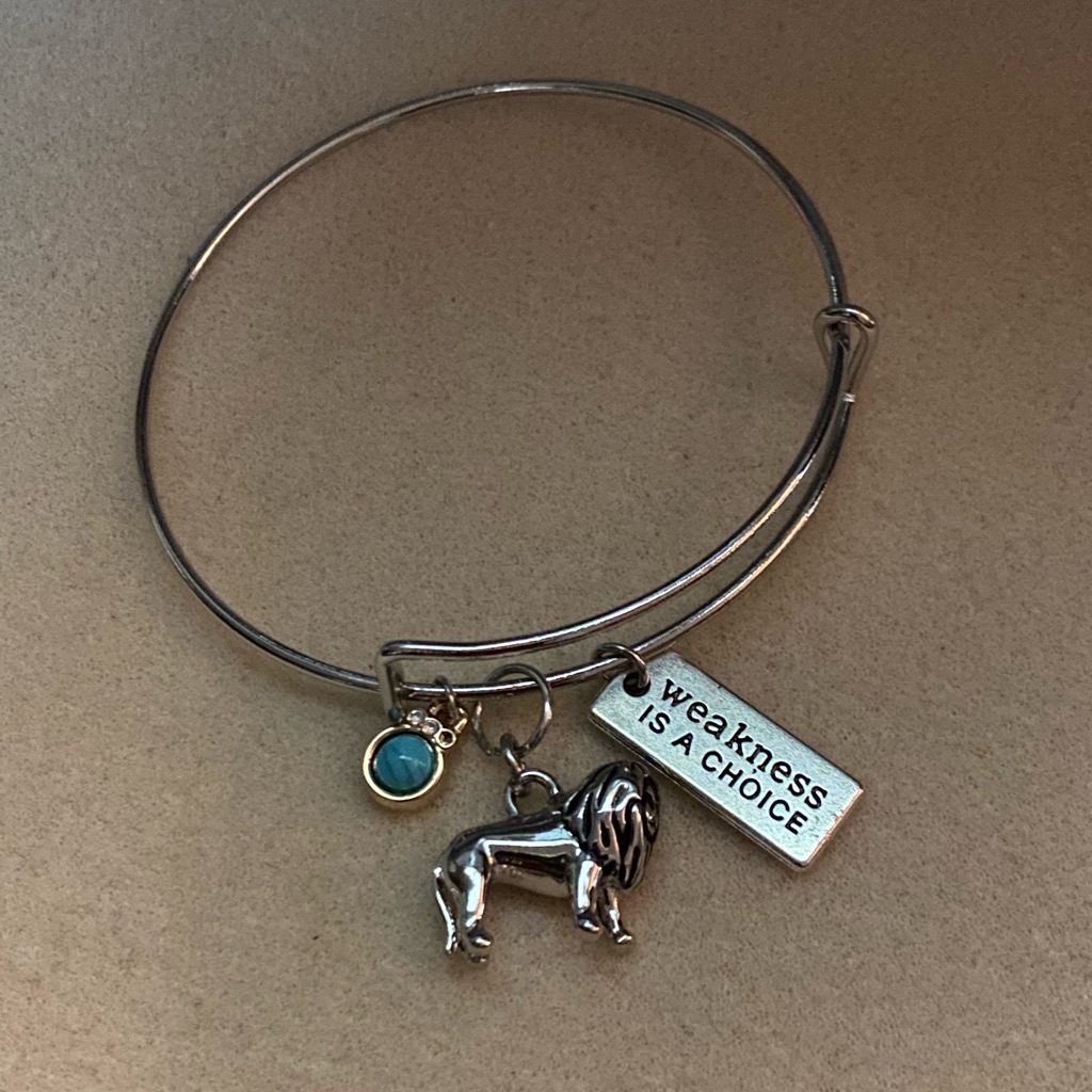 Silver Bangle Bracelet.